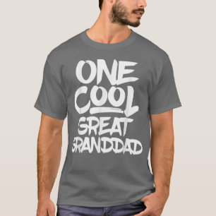 Mannen One Cool Great Granddad Grandfather Fathers T-shirt
