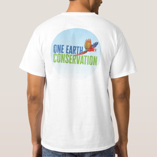 Mannen One Earth Conservation T-shirt (Achterkant)
