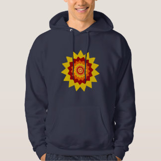 Mannen Oneven Flower Hoodie