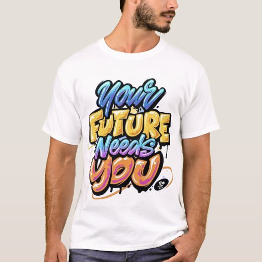 Mannen ontspande fit basic T-shirt (Voorkant)