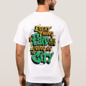 Mannen ontspande fit basic T-shirt (Achterkant)