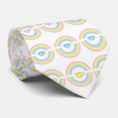 Mannen Ontwerper Regenbookopjes Stropdas (Opgerold)