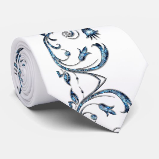 Mannen Ontwerper Stropdassen Blauw (Opgerold)