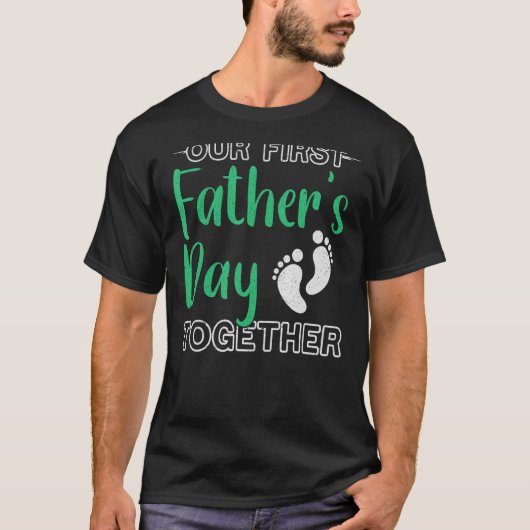 Mannen onze eerste vader S Day Papa ondervader T-shirt (Voorkant)