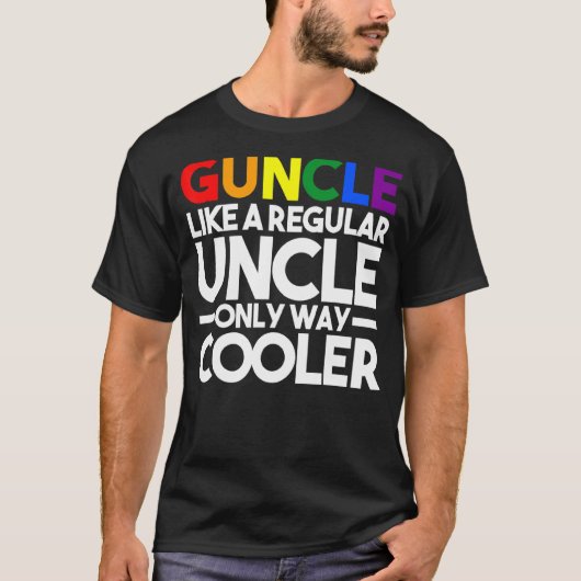 Mannen oom als een gewone oom-homepage t-shirt (Voorkant)