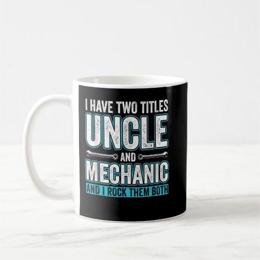 Mannen oom- en mechanische Funny Garage Fixing Car Koffiemok (Links)