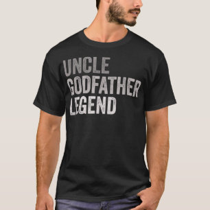 Mannen oom Godfather Legend voor een favoriete oom T-shirt