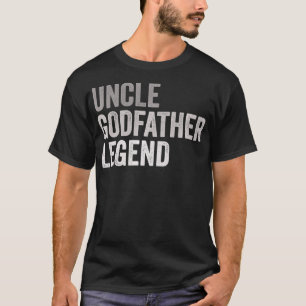 Mannen oom Godfather Legend voor een favoriete oom T-shirt