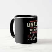 Mannen oom het Man de mythe de legendarische cadea Mok (Voorkant links)