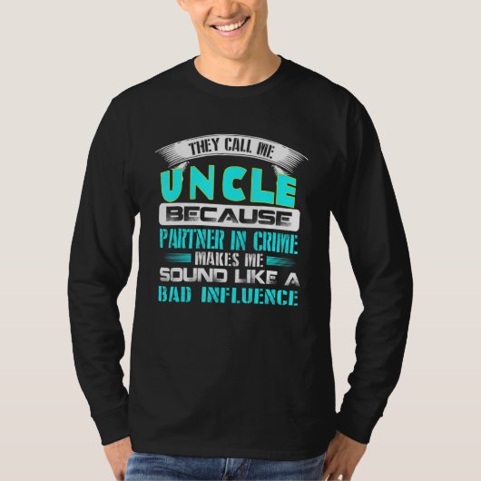 Mannen oom Oom Partner in Crime T-shirt (Voorkant)