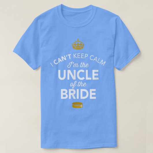 Mannen oom van de bride Gift Funny Cadeau voor wij T-shirt (Design voorkant)