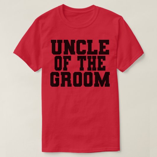 Mannen oom van de groom, grappige familieband, Ba T-shirt (Design voorkant)