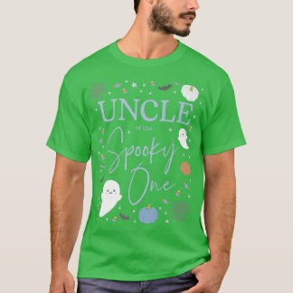 Mannen oom van de Spooky One First Birthday Boy 1s T-shirt