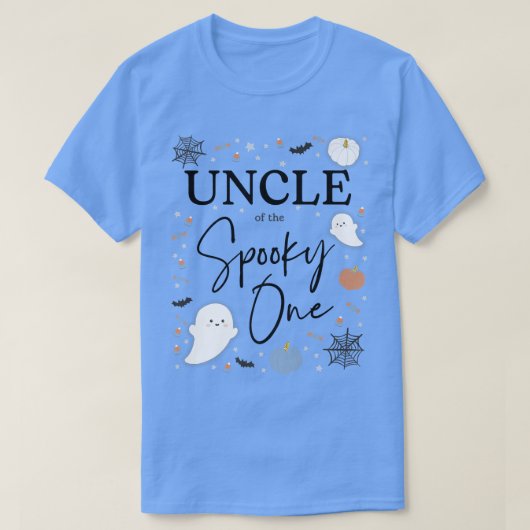 Mannen oom van de Spooky One First Birthday Boy 1s T-shirt (Design voorkant)