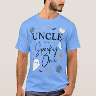 Mannen oom van de Spooky One First Birthday Boy 1s T-shirt
