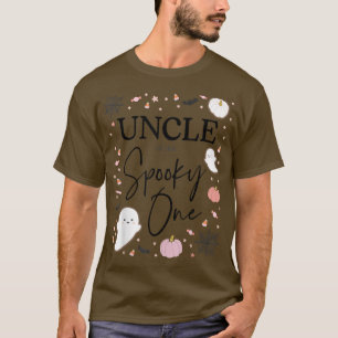 Mannen oom van de Spooky One Girl Eerste verjaarda T-shirt