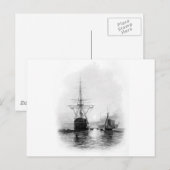 MANNEN OORLOG IN SPITHEAD BRIEFKAART (Voorkant / Achterkant)