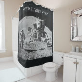 MANNEN OP DE MAAN! LET OP JE STAP! DOUCHEGORDIJN (In situ)