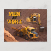 Mannen op de Traceur van het Werk en het Vervoer v Briefkaart (Voorkant)
