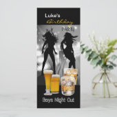 Mannen op feestdag jongens op nacht, lang 2 kaart (Staand voorkant)