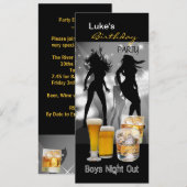 Mannen op feestdag jongens op nacht, lang 2 kaart (Voorkant / Achterkant)