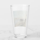 Mannen op het strand (gevaarlijk werk bij lage tem glas (Achterkant)