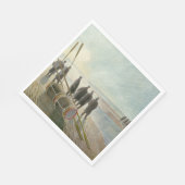 Mannen op het strand (gevaarlijk werk bij lage tem servet (Hoek)