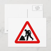 Mannen op het werk briefkaart (Voorkant / Achterkant)