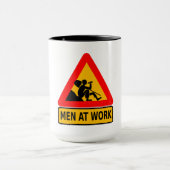 Mannen op het werk Funny Coffee Mok (Midden)