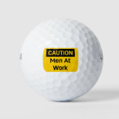 MANNEN OP HET WERK GOLFBALLEN (Voorkant)
