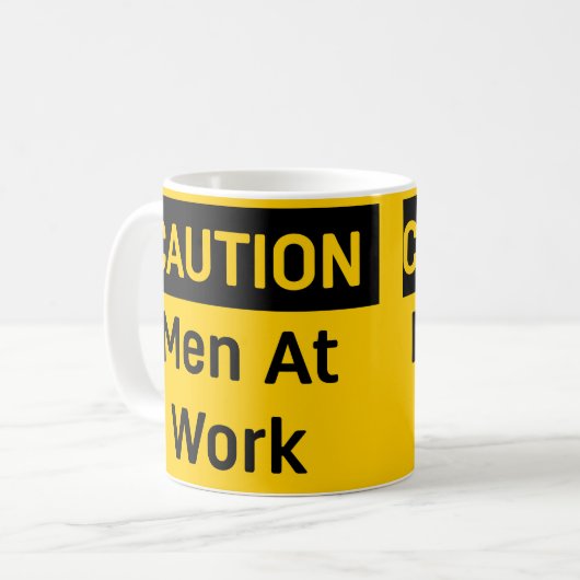 MANNEN OP HET WERK KOFFIEMOK (Voorkant links)