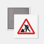 Mannen op het werk magneet (Voorkant / Achterkant)