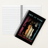 Mannen op het werk, retro-Notitieboek Notitieboek (Binnen)