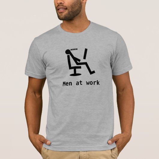 Mannen op het werk t-shirt (Voorkant)
