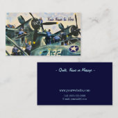 Mannen op het werk Vintage Visitekaartje (Voorkant / Achterkant)