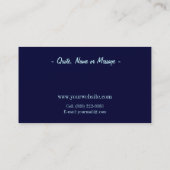 Mannen op het werk Vintage Visitekaartje (Achterkant)