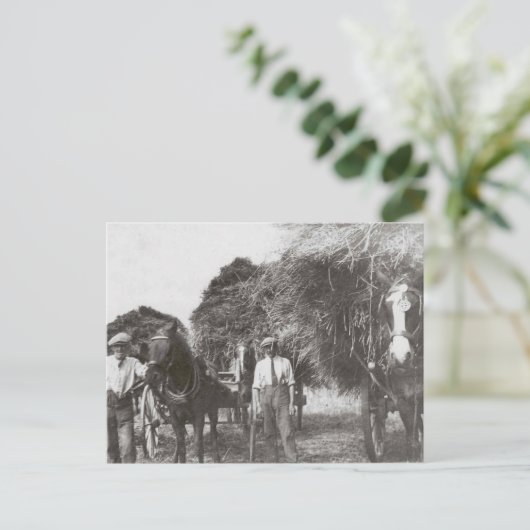 Mannen op het werk  zwart-wit - Briefkaart (Staand voorkant)