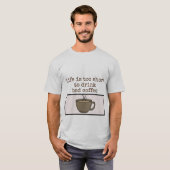 mannen op shirt koffie (Voorkant volledig)