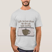mannen op shirt koffie (Voorkant)