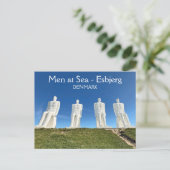 Mannen op Zee Denemarken Ansichtkaart! Briefkaart (Staand voorkant)