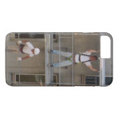 Mannen op zwevende deeltjes Case-Mate iPhone case (Achterkant (Horizontaal))
