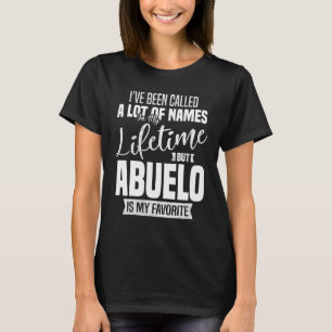 Mannen opa Abuelo citeert vaderdag T-shirt
