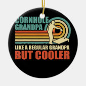 Mannen  opa als een gewone opa keramisch ornament (Voorkant)