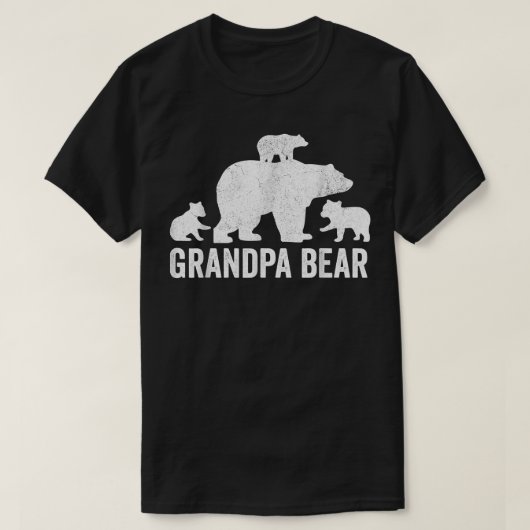 Mannen opa Beer Fathers Day Shirt, grappig drie C T-shirt (Design voorkant)