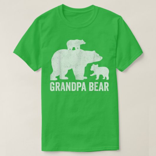 Mannen opa Beer Fathers Day Shirten, grappig twee T-shirt (Design voorkant)