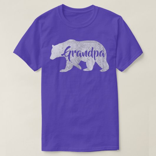 Mannen opa Beer Geweldige kamperen T-shirt (Design voorkant)