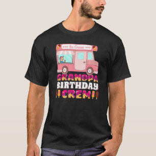 Mannen opa Birthday Cream Cream Truck opa T-shirt