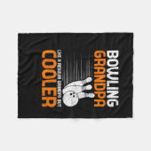 Mannen opa - Bowling opa als een gewone opa Fleece Deken (Voorkant (Horizontaal))
