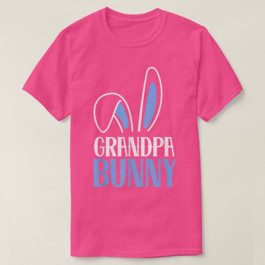 Mannen opa Bunny Costume Funny Family Matching E T-shirt (Design voorkant)