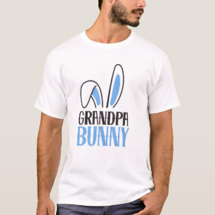 Mannen opa Bunny Costume Funny Family Matching E T-shirt